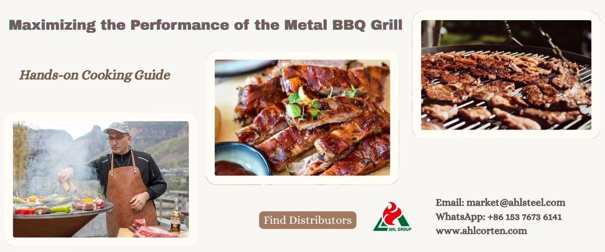 outdoor corten barbecue grill
